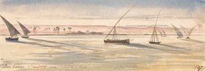Deir Kadige, meio-dia, 2 de janeiro de 1867 (27) de Edward Lear