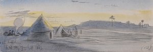 El Areesh, 18:30h, 31 de março de 1867 (33) de Edward Lear