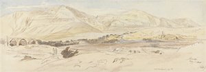 Jericó, 7 de maio de 1858 (157), 1858 (wc e caneta e tinta no papel) de Edward Lear