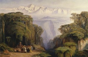 Kangchenjunga de Darjeeling de Edward Lear