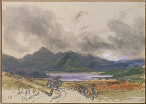Keswick, 24 de setembro de 1836 (lápis e wc com branco sobre papel) de Edward Lear
