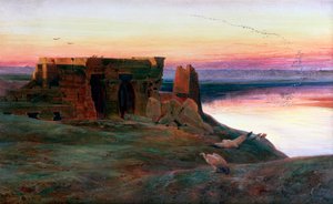 Templo de Kom Ombo, Egito, 1856. de Edward Lear