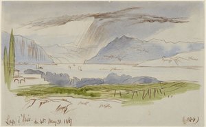 Lago de Iseo de Edward Lear