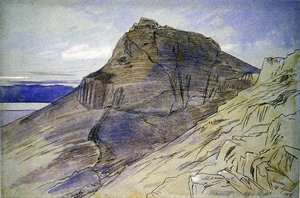 Masada no Mar Morto de Edward Lear