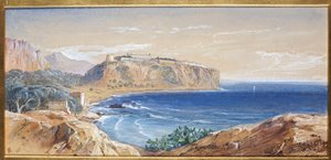 Mônaco de Cap d "Ail, 1865 de Edward Lear