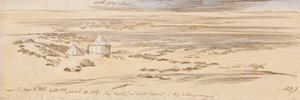 Perto de Beer El Abt, 16:30h, 28 de março de 1867 (23) de Edward Lear