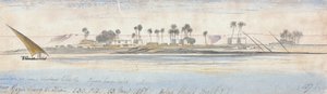 Perto de Gezir Sherg el Hian de Edward Lear