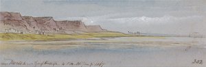 Perto de Mereeh ou Garf Hossayn, 16:00 h, 31 de janeiro de 1867 (302) de Edward Lear