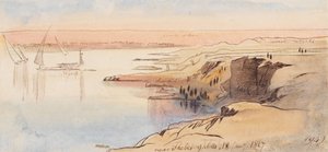 Perto de Tebas; 9h00, 18 de janeiro de 1867 (194) de Edward Lear