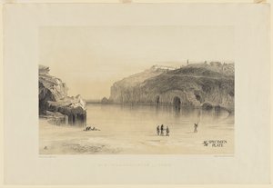 Palaiokastritza, Corfu (litografia sobre papel) de Edward Lear