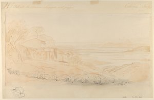 Pentedatelo, Calábria, Itália de Edward Lear