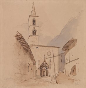 São Pedro dos Agostinianos. Leonessa. de Edward Lear