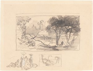 Esboços na Itália [reto], 18391845. de Edward Lear