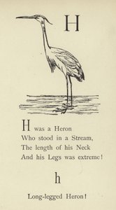 A letra H de Edward Lear