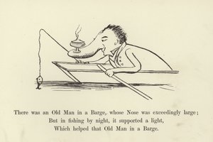 Havia um homem velho em uma barcaça, cujo nariz era excessivamente grande de Edward Lear