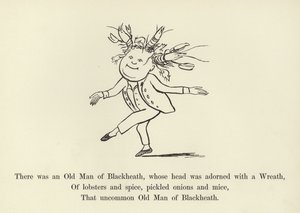 Havia um velho homem de Blackheath, cuja cabeça estava adornada com uma coroa de flores de Edward Lear