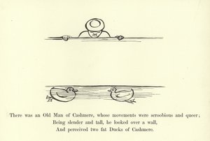 Havia um velho homem de cashmere, cujos movimentos eram scroobious e queer de Edward Lear
