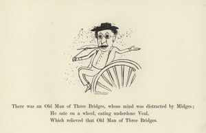 Havia um Velho de Três Pontes, cuja mente estava distraída por Midges de Edward Lear