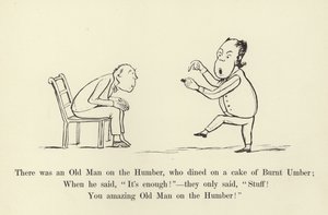 Havia um Velho no Humber, que jantava um bolo de Burnt Umber de Edward Lear