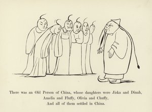 Havia uma pessoa idosa da China, cujas filhas eram Jiska e Dinah de Edward Lear