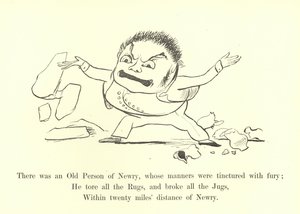 Havia uma Velha Pessoa de Newry, cujas maneiras eram tingidas de fúria de Edward Lear