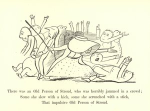 Havia um velho de Stroud, que estava horrivelmente preso em uma multidão de Edward Lear
