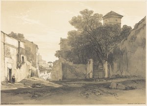 Via Porta Pinciana, Roma de Edward Lear