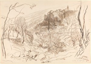 Vista de Ceriana de Edward Lear