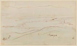 Vista de Turim com a Superga de Edward Lear