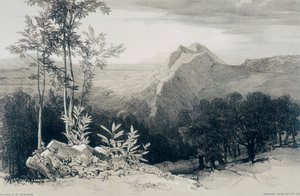 Vistas em Roma e seus arredores: Civitella di Subiaco de Edward Lear