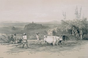 Vistas em Roma e seus arredores: Roiate, uma cidade perto de Subiaco de Edward Lear