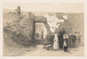 Vistas de Roma e seus arredores: antigo portão de Alatri de Edward Lear