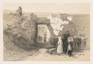 Vistas de Roma e seus arredores: Ancient Gate of Alatri, 1841. de Edward Lear