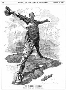 Cecil John Rhodes, de "Punch de Edward Linley (after) Sambourne