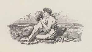 Ilustração para The Water-Babies de Charles Kingsley (gravura) de Edward Linley (after) Sambourne