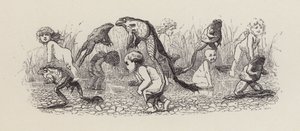 Ilustração para The Water-Babies de Charles Kingsley (gravura) de Edward Linley (after) Sambourne