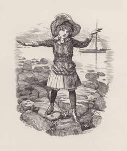 Ilustração para The Water-Babies de Charles Kingsley (gravura) de Edward Linley (after) Sambourne