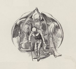 Ilustração para The Water-Babies de Charles Kingsley (gravura) de Edward Linley (after) Sambourne