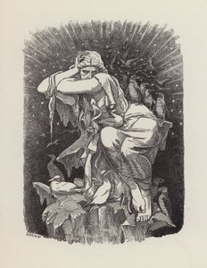Ilustração para The Water-Babies de Charles Kingsley (gravura) de Edward Linley (after) Sambourne