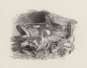 Ilustração para The Water-Babies de Charles Kingsley (gravura) de Edward Linley (after) Sambourne