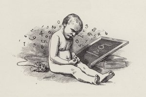 Ilustração para The Water-Babies de Charles Kingsley (gravura) de Edward Linley (after) Sambourne