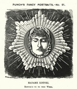 Soco cartoon: Adelaide Ristori, atriz italiana (gravura)