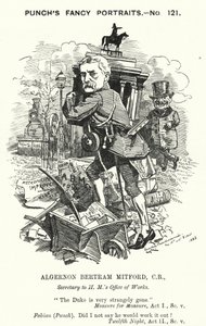 Soco cartoon: Algernon Bertram Freeman-Mitford de Edward Linley (after) Sambourne