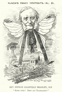 Soco cartoon: George Granville Bradley, divino inglês, estudioso e reitor de Westminster (gravura) de Edward Linley (after) Sambourne