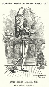 Soco cartoon: Lord Henry Lennox, político conservador inglês (gravura) de Edward Linley (after) Sambourne