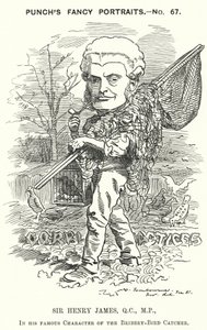 Soco cartoon: Sir Henry James de Edward Linley (after) Sambourne