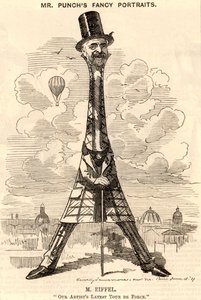 Caricatura de Gustave Eiffel
