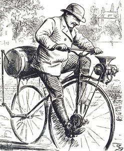 Desenho animado representando uma moedora de café de Edward Linley Sambourne