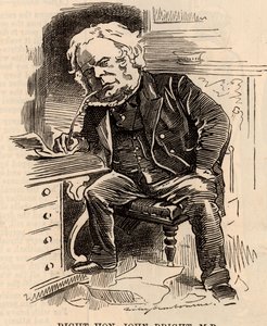 Desenho animado de John Bright de Edward Linley Sambourne