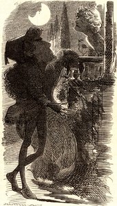 Henry Irving na cena da varanda de "Romeu e Julieta"